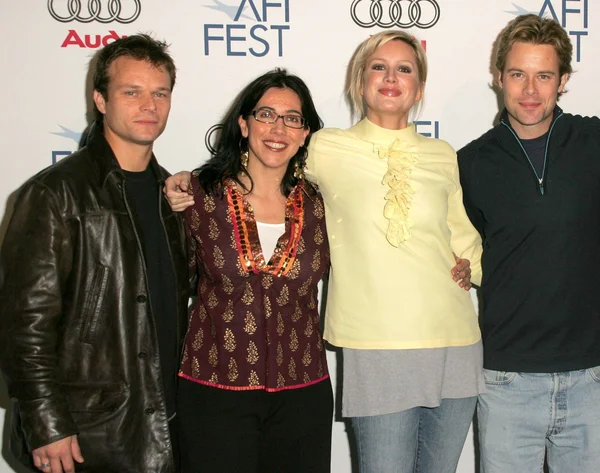 Alec Newman with Madchen Amick and Brad Rowe at the AFI FEST 2005 Screening of Four Corners Of Suburbia. Audi Pavilion, Hollywood, CA. 11-09-05 — Stock Photo, Image