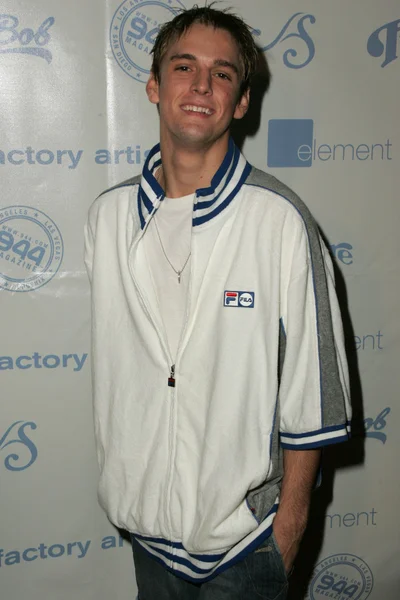 Aaron carter 944 dergisi la moda haftası olayı kapatmak tekme ve defile, öğe, hollywood, ca 10-13-05 — Stok fotoğraf