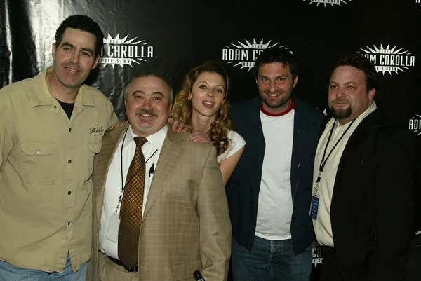 Adam Carolla and guests at the Adam Carolla Radio Show Meet and Greet. Ghost Bar, Palms Hotel, Las Vegas, NV. 03-09-06 — Stock Photo, Image