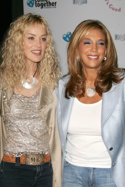 Sharon Stone e Denise Rich — Foto Stock