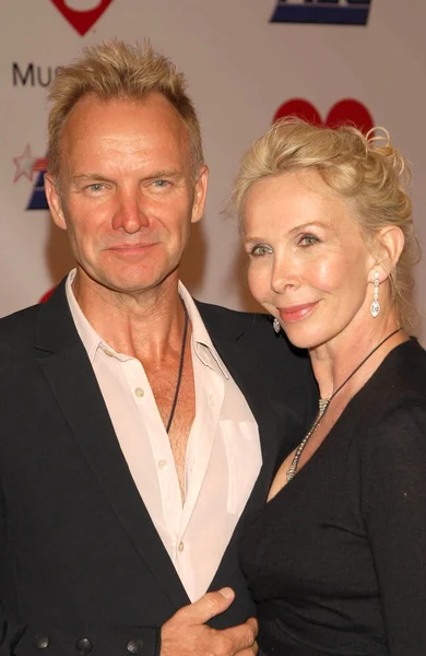 Sting és Trudie hajformázó — Stock Fotó