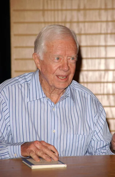 Presidente Jimmy Carter Firma del libro — Foto Stock