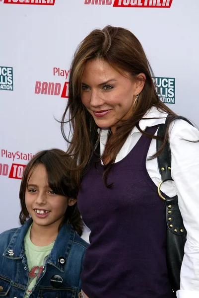 Krista allen en zoon jacob — Stockfoto