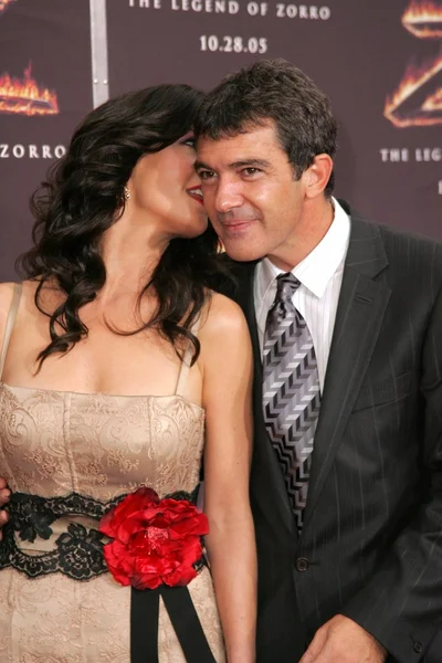 Katherine zeta-jones und antonio banderas — Stockfoto