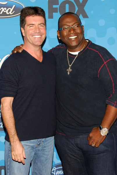 Simon Cowell and Randy Jackson — Stock Photo, Image