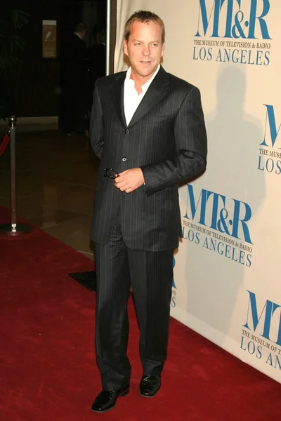 Kiefer Sutherland en el Museo de Televisión y Radio Gala Anual de Los Ángeles en honor a Peter Chernin y John Wells, The Beverly Hilton Hotel, Beverly Hills, CA 11-07-05 — Foto de Stock