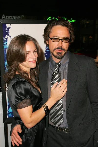 Susan Levin e Robert Downey Jr. — Fotografia de Stock