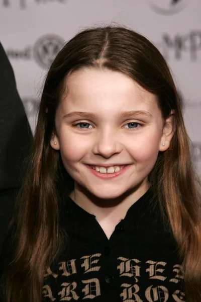 Abigail breslin på amerikanska premiären av nanny mcphee. Universal studios biografer, universal city, ca. 01 / 14 / 06 — Stockfoto