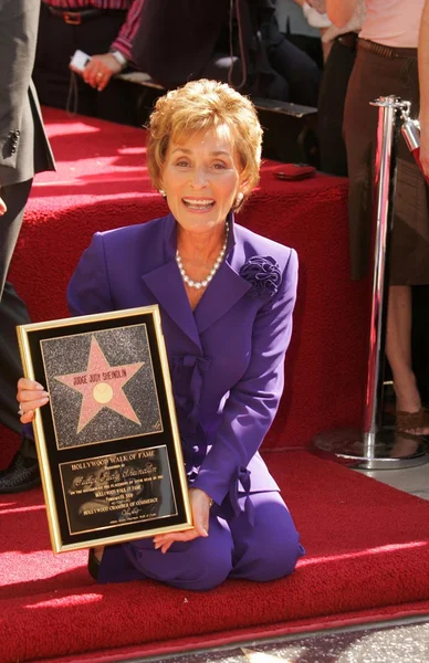 Judy Sheindlin Hollywood Walk of Fame Ceremony — стоковое фото