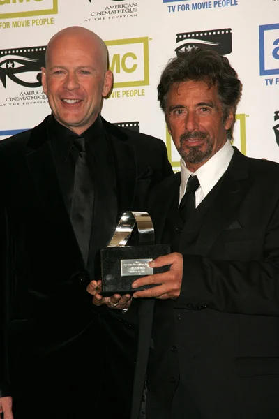 Bruce Willis and Al Pacino — Stock Photo, Image