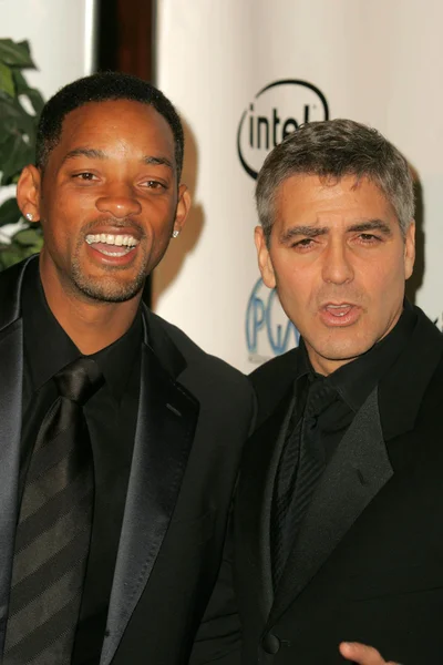 Zal smith en george clooney — Stockfoto