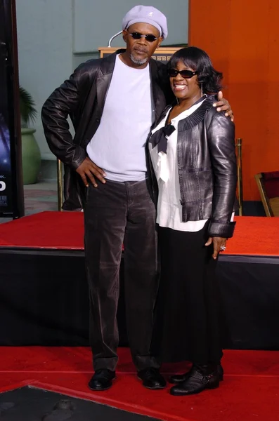 Samuel L Jackson y LaTanya Richardson —  Fotos de Stock