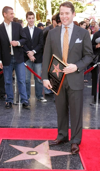 Matthew Broderick and Nathan Lane Walk of Fame Ceremony — Stock Photo, Image