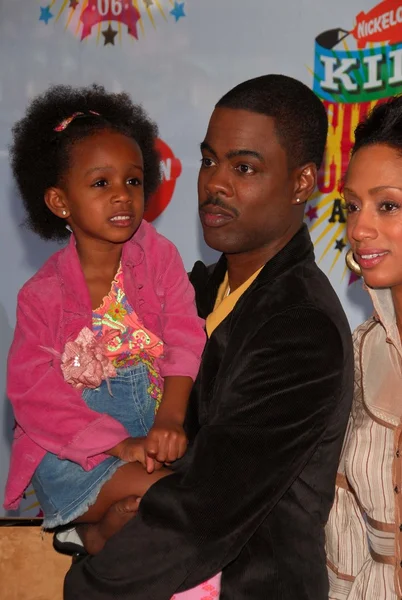 Chris Rock and family — Stock Photo, Image