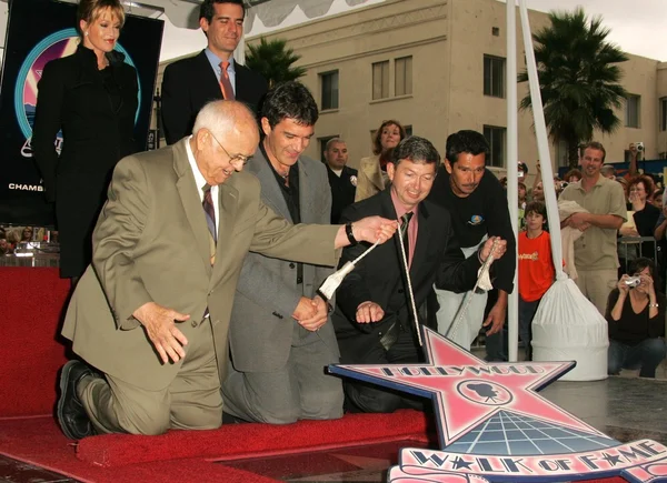 Antonio banderas Hollywoodský chodník slávy obřadu — Stock fotografie