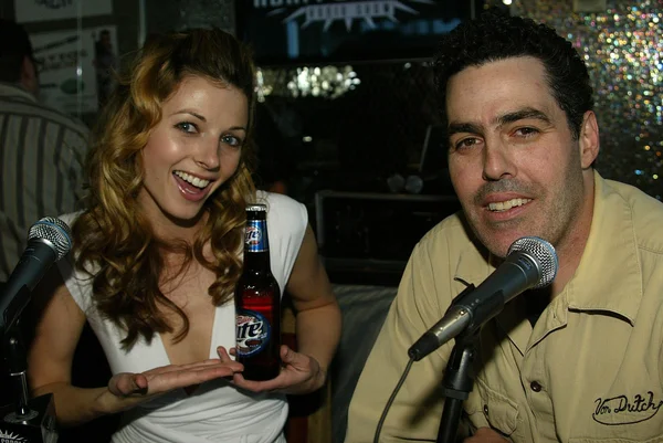 Gravação ao vivo do programa de rádio Adam Carolla — Fotografia de Stock