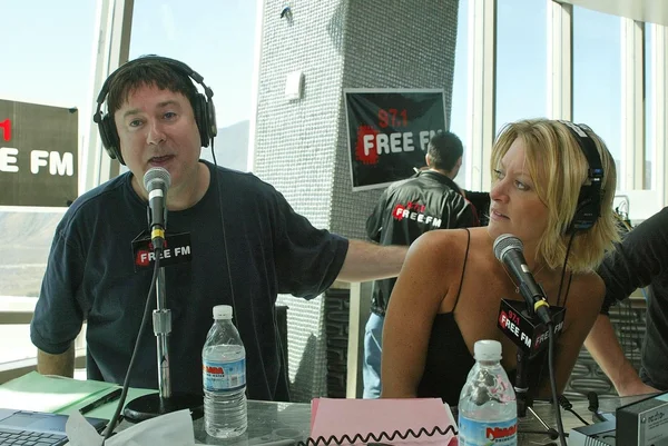 The Frosty Heidi and Frank Radio Show Invade Morongo Casino — Stock Photo, Image