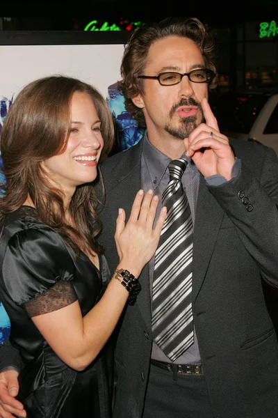 Susan Levin and Robert Downey Jr — Stock Photo, Image