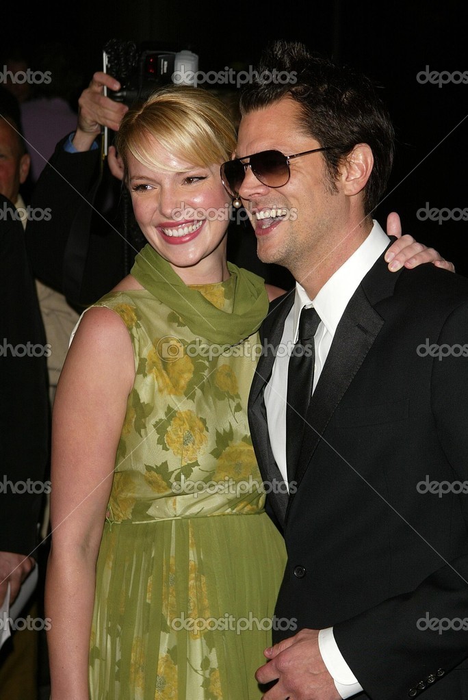 Katherine Heigl And Johnny Knoxville At The Premiere Of The Ringer