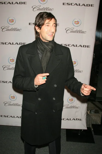 Adrien Brody at the Chrome Couture celebration of luxury with the 2007 Cadillac Escalade unveiling, Rodeo Drive, Beverly Hills, CA 11-09-05 — Stock Photo, Image