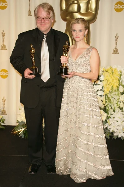 Phillip Seymour Hoffman and Reese Witherspoon — Stock Photo, Image