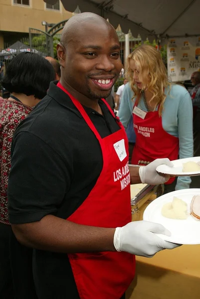 Los Angeles Mission's Thanksgiving Meal — Stock Photo, Image