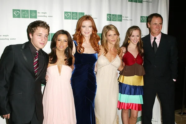 Shawn pyfrom, eva longoria, marcia cross, lori loughlin, andrea bowen i mark moses — Zdjęcie stockowe