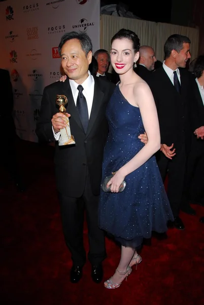 Ang Lee, Anne Hathaway — Zdjęcie stockowe