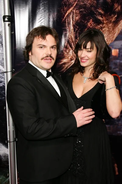 Tanya haden och jack black — Stockfoto