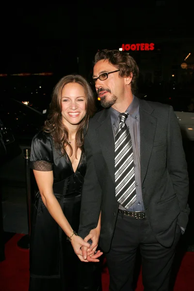 Susan Levin and Robert Downey Jr — Stock Photo, Image