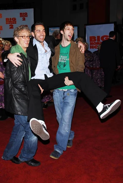 Andy and Zachary Levi and Joel Moore — Stock Photo, Image