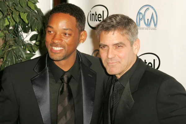 Zal smith en george clooney — Stockfoto