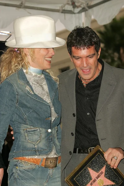 Sharon Stone e Antonio Banderas — Fotografia de Stock