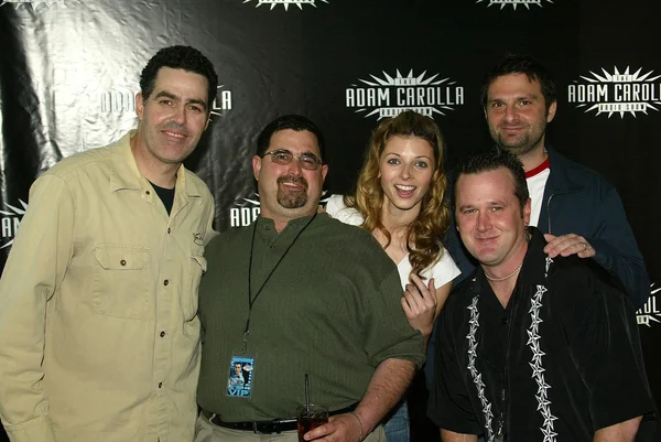 Adam carolla och gäster på adam carolla radio show träffa och hälsa. Ghost bar, palms hotel, las vegas, nv. 03-09-06 — Stockfoto