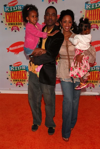 Chris Rock and family — Stock Photo, Image