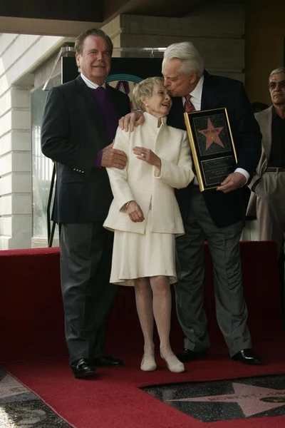 Robert Wagner with Jane Powell and Robert Osborne — Stock Photo, Image