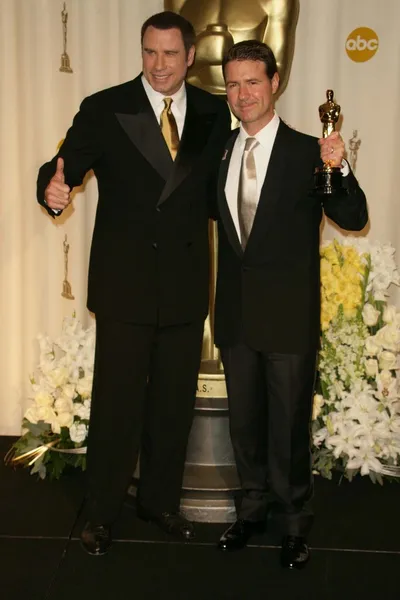 John Travolta e Dion Beebe — Fotografia de Stock