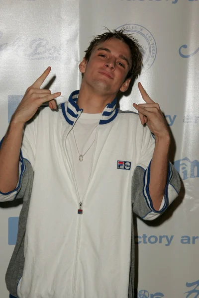 Aaron Carter at the 944 Magazine La Fashion Week Kick Off Event and Fashion Show, Element, Hollywood, CA 10-13-05 — Stock Photo, Image