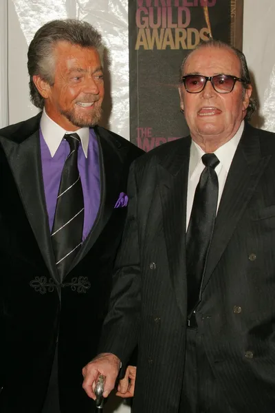 Stephen j. cannell und james garner — Stockfoto