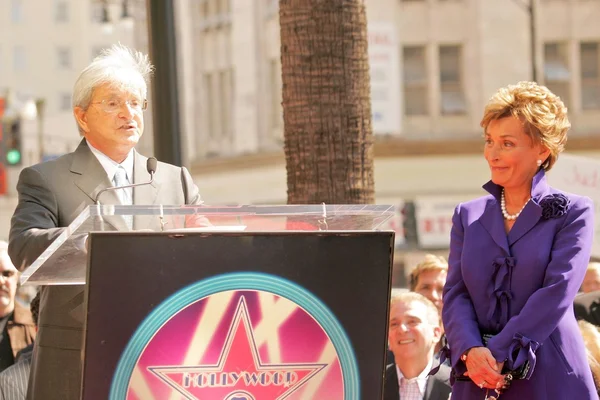 Rechter judy sheindlin hollywood walk van roem ceremonie — Stockfoto