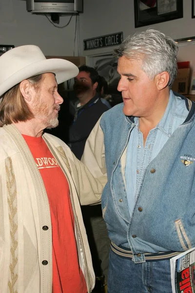 William Sanderson and Jay Leno — Stock Photo, Image