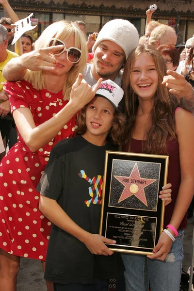 Rod stewart hollywood walk of fame töreni — Stok fotoğraf