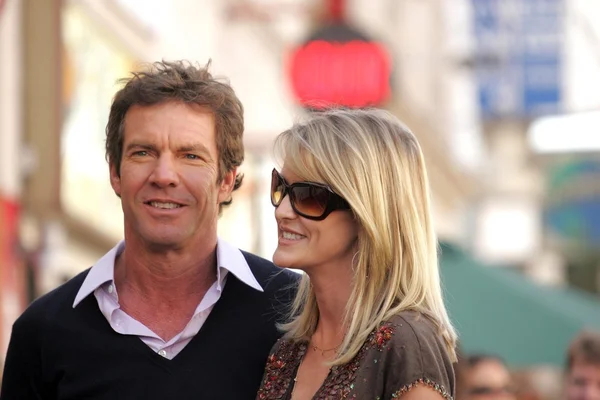 Dennis quaid walk of fame zeremonie — Stockfoto