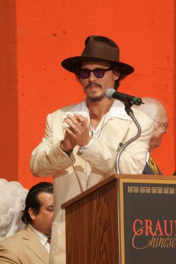 Johnny depp el ve ayak izi töreni