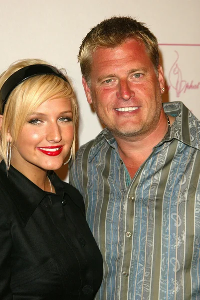 Ashlee Simpson, Joe Simpson — Stock Photo, Image