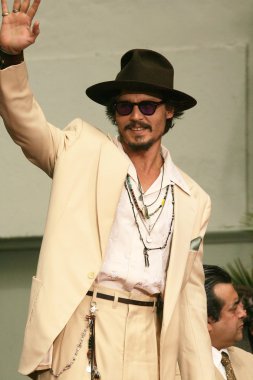 Johnny depp el ve ayak izi töreni
