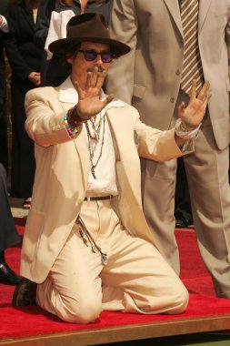 Johnny depp el ve ayak izi töreni