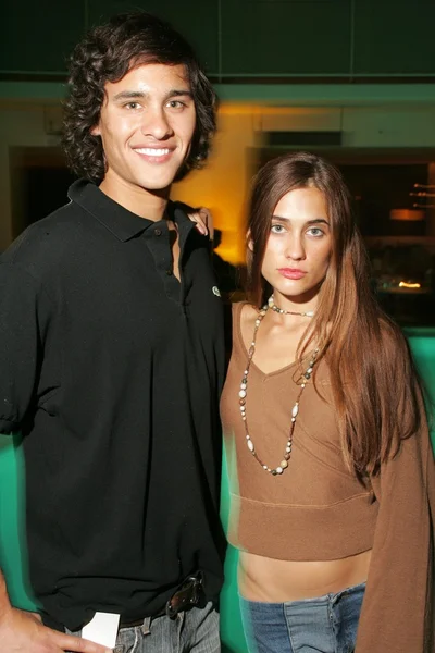 Alex Rodriguez and Katie Chonacas at the Cris beauty spa and party featuring Nectar of the Gods. Avalon Hotel, Beverly Hills, CA. 10-06-05 — Stock Photo, Image