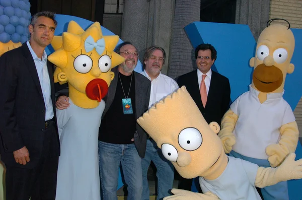 Simpsonlar 350 bölüm blok partisi — Stok fotoğraf