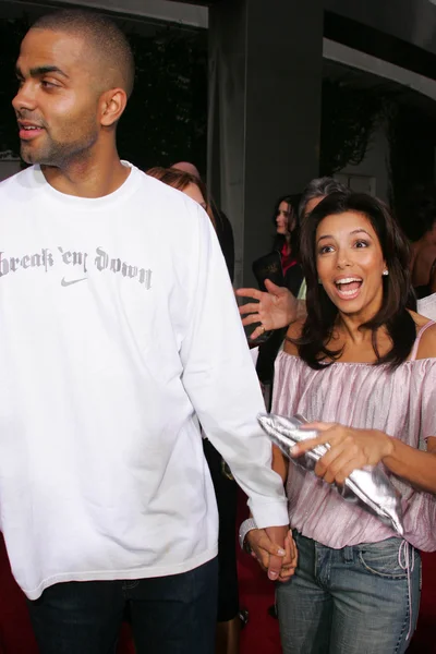 Tony parker i eva longoria — Zdjęcie stockowe